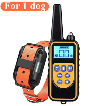 Dog Training Collar, IPX7 Waterproof Rechargeable Remote Training Collar for Large, Medium and Small Dogs