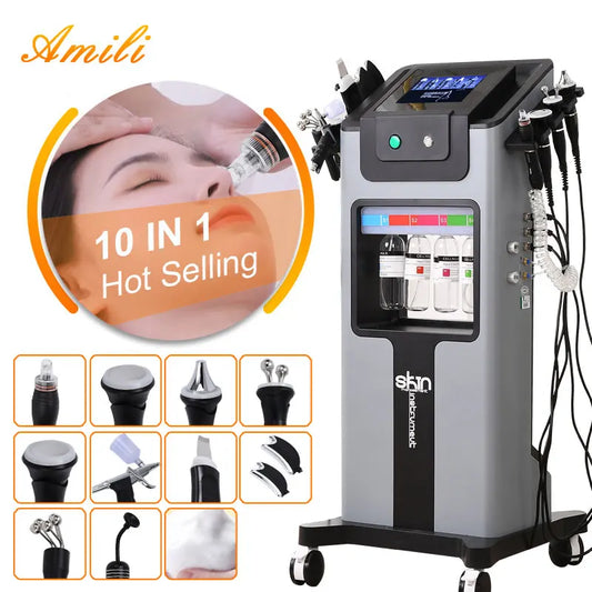 Professional 10-in-1 Hydra Facial Machine, Multi-Function Facial Beauty & Skin Care Equipment - Bond Well Supplies