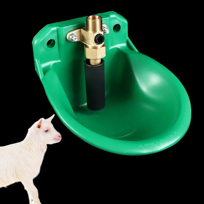 Automatic Livestock Water Drinker Bowl, Copper Valve Feeding Equipment for Sheep, Goats & Cattle - Bond Well Supplies