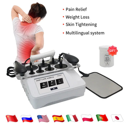 Professional 448K TECAR Machine, RF CET/RET Deep Heating & Microcurrent Body Therapy Device