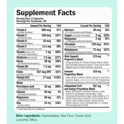 Multivitamin for Men with Methylated Vitamins & Chelated Minerals, Daily Energy & Immune Support - Bond Well Supplies
