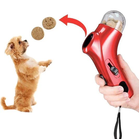 Dog Treat Catapult Launcher, Interactive Snack Feeder & Training Toy for Dogs & Cats - Bond Well Supplies