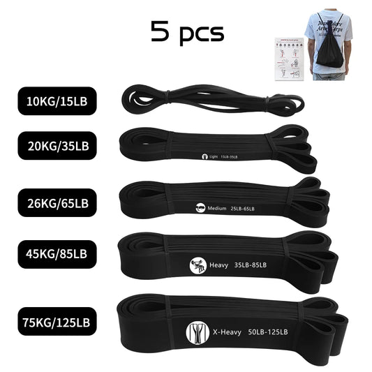 Heavy-Duty Exercise Elastic Band, Resistance Training & Pull-Up Assistance Equipment for Home Gym