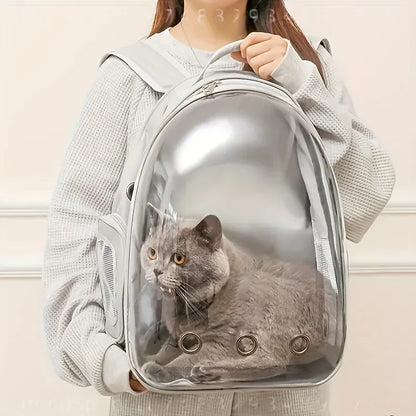 Pet Carrier Backpack for Cats & Small Dogs, Double-Shoulder Capsule Design