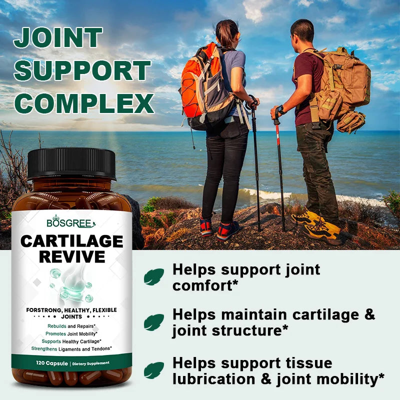 Joint & Cartilage Supplement, Type II Collagen, Glucosamine, MSM & Vitamin D3, Daily Mobility Support Type I - Bond Well Supplies