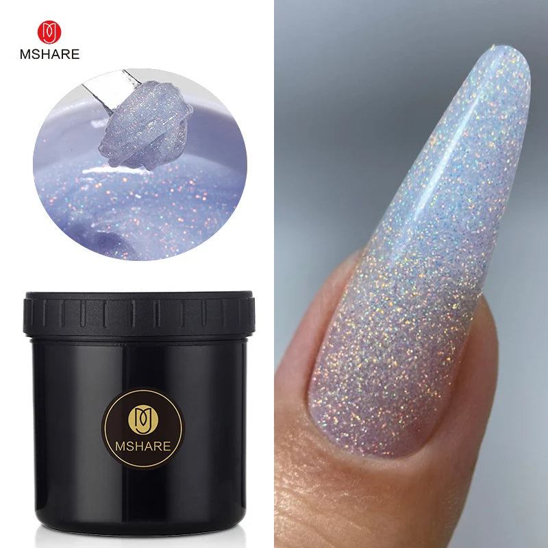 MSHARE 250g Builder Nail Gel, Hard Gel for Nail Extensions, French Nail Art and Sculpting