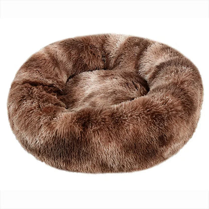 Super Soft Round Dog Bed, Warm Plush Pet House for Medium & Large Dogs, 6 Sizes