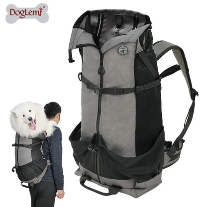 Multifunctional Pet Carrier Backpack, Breathable Mesh Dog Travel Bag for Hiking, Cycling & Outdoor Activities