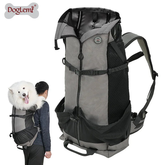 Multifunctional Pet Carrier Backpack, Breathable Mesh Dog Travel Bag for Hiking, Cycling & Outdoor Activities