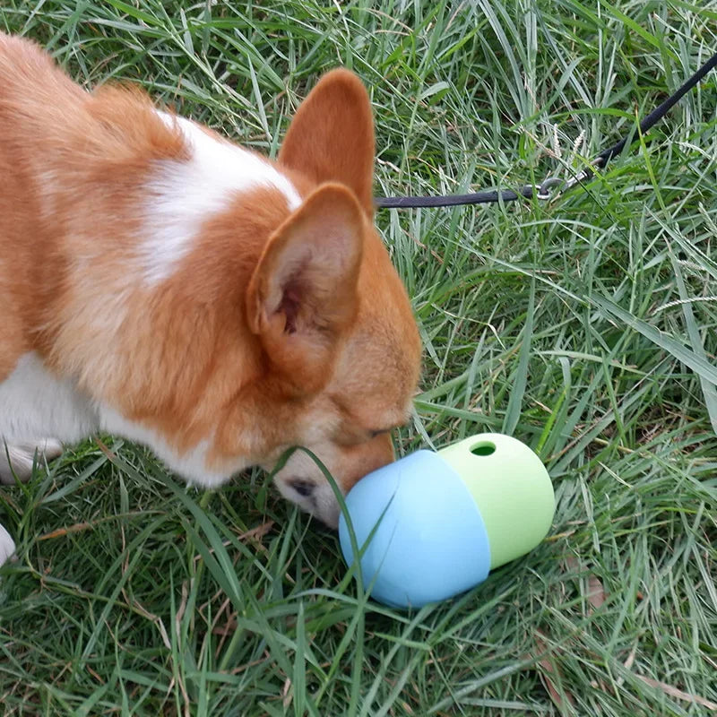 Freezable Silicone Dog Toy, Fill & Freeze Treat Puzzle Ball for Slow-Release Feeding & Summer Enrichment - Bond Well Supplies