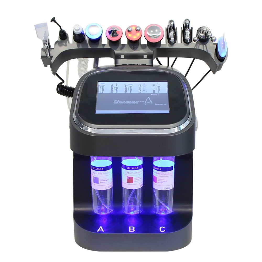 AOKO Hydrogen Bubble Facial Spa Machine, 10-in-1 Professional Skin Cleansing & Beauty Equipment - Bond Well Supplies