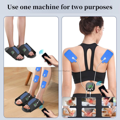 Electric Foot Massager Pad, EMS Muscle Stimulation Device for Foot Relaxation