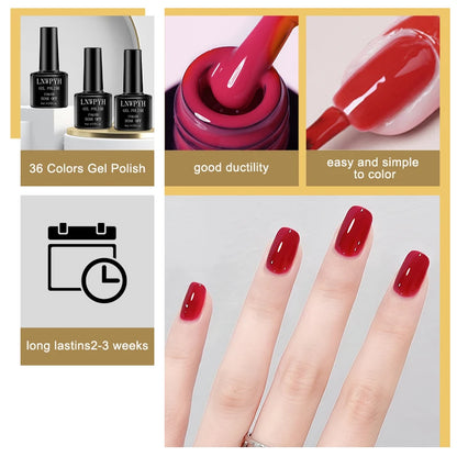 Professional Poly Gel Nail Extension Kit, UV LED Nail Lamp Dryer, Electric Nail Drill Machine & Gel Polish Tools - Bond Well Supplies
