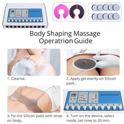 AOKO Professional EMS Muscle Stimulator, Electric Body Massage & Electrostimulation Device