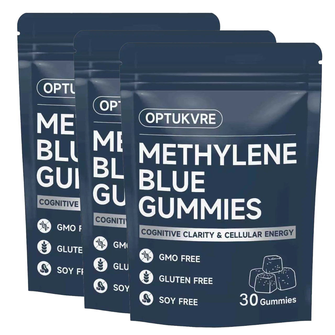 Methylene Blue Gummies 5mg, 30 Count Dietary Supplement