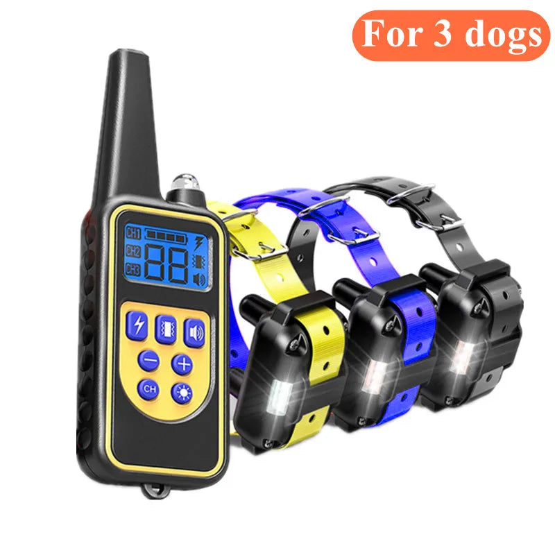 Dog Training Collar, IPX7 Waterproof Rechargeable Remote Training Collar for Large, Medium and Small Dogs