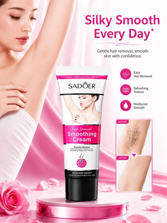 Hair Removal Cream, Moisturizing Body Depilatory for Women & Men, Gentle Formula - Bond Well Supplies