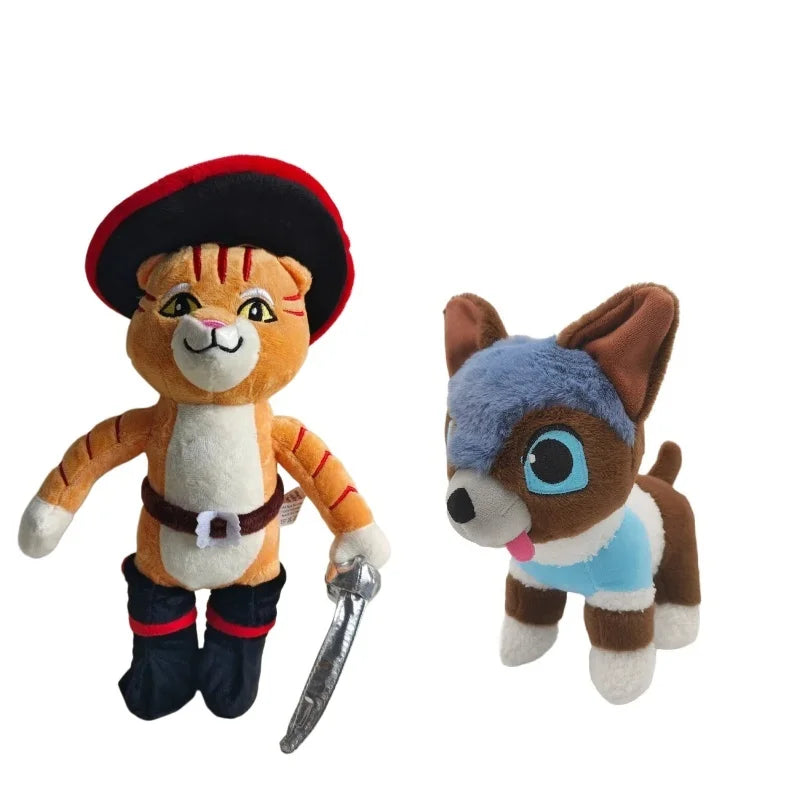 Puss in Boots Plush Toy, Kawaii Chihuahua Perrito Stuffed Animal Doll with Boots - Bond Well Supplies