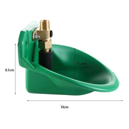 Automatic Livestock Water Drinker Bowl, Copper Valve Feeding Equipment for Sheep, Goats & Cattle - Bond Well Supplies