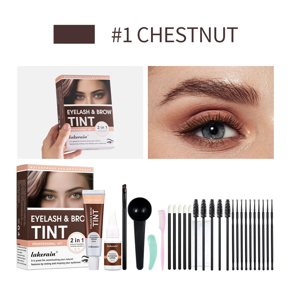 Eyelash Lift & Tint Kit, 2-in-1 Lash Perm and Brow Lamination Beauty Tool for Salon & Home - Bond Well Supplies