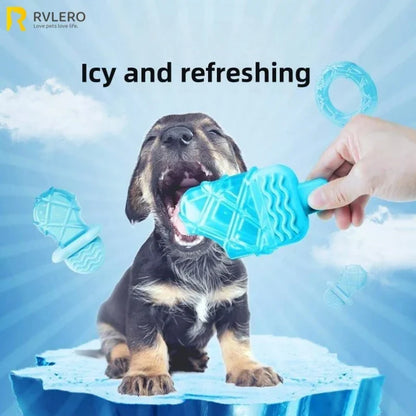 Dog Cooling Ice Stick, Refillable Water Toy for Teething, Chewing & Outdoor Play - Bond Well Supplies