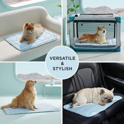 Summer Pet Cooling Mat for Dogs and Cats, Self-Cooling Pad with Breathable Fabric