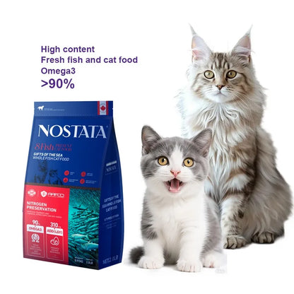 Deep Sea Fish Oil Cat Food, 2LB 8-Fish Formula for Kittens & Adult Cats - Bond Well Supplies