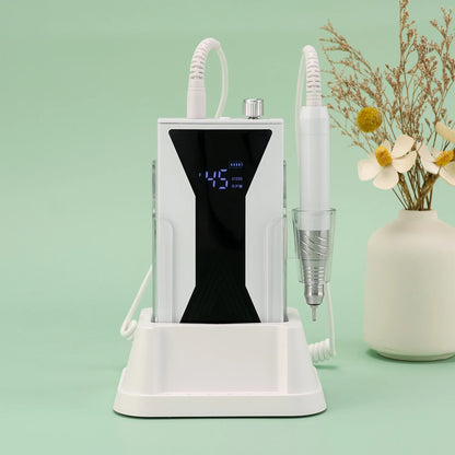 Professional 45000RPM Brushless Nail Drill Machine, Cordless 85W Portable Desktop Electric Manicure Polisher - Bond Well Supplies