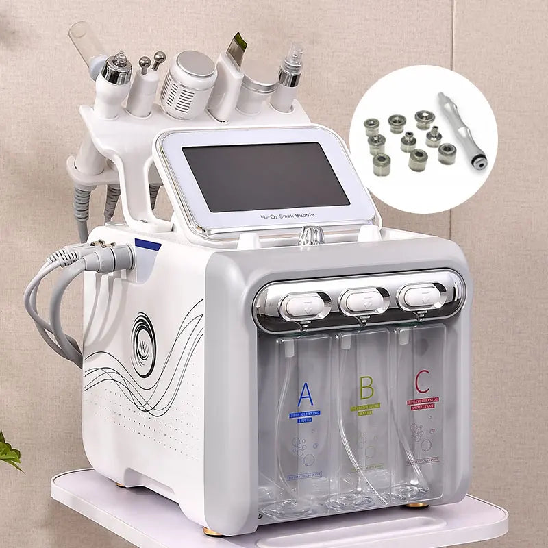 7-in-1 Hydro Facial Beauty Machine, H2O2 Facial Cleansing & Skin Care Device - Bond Well Supplies