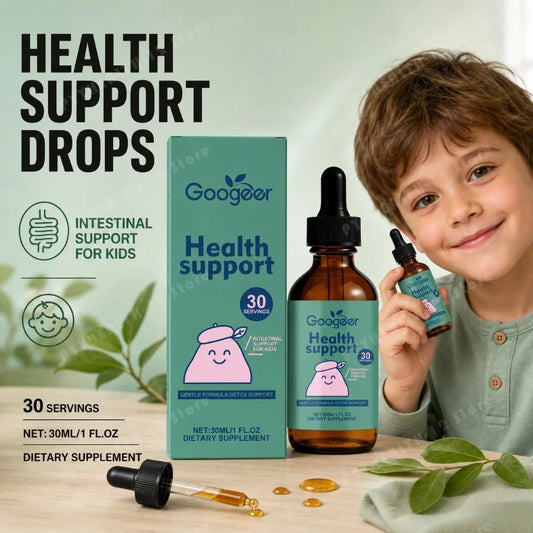 Googeer Kids Gut Health Drops, Zeolite with Vitamin B12 300mcg & D3, Digestive & Immune Support, 30ml - Bond Well Supplies