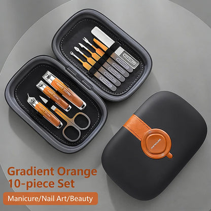 Stainless Steel Nail Clipper Set, 10-22PCS Manicure & Pedicure Tools with Portable Case - Bond Well Supplies