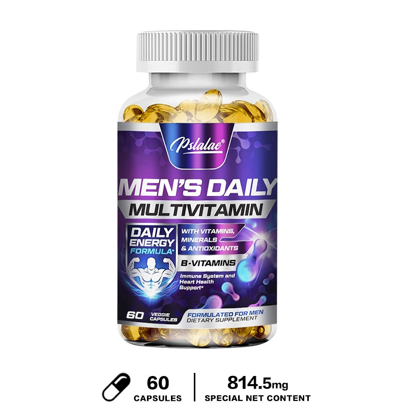 Men's Multivitamin Supplement, Energy & Endurance Support for Heart, Brain Health & Daily Vitality - Bond Well Supplies