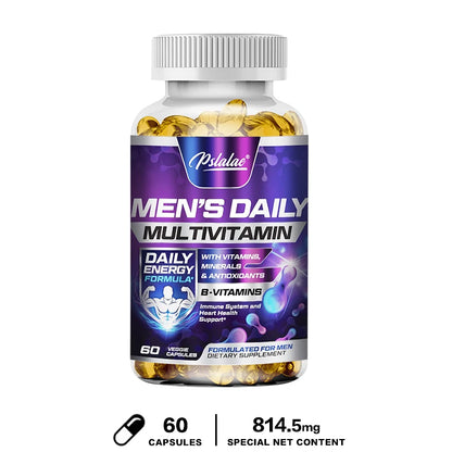 Men's Multivitamin Supplement, Energy & Endurance Support for Heart, Brain Health & Daily Vitality - Bond Well Supplies