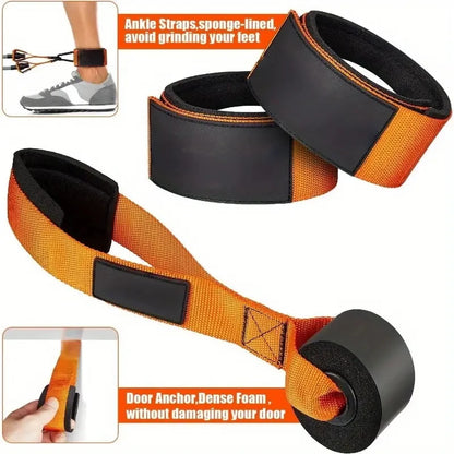 Resistance Strap with Handles, Muscle Training, Strength Building & Home Fitness Exercise Equipment
