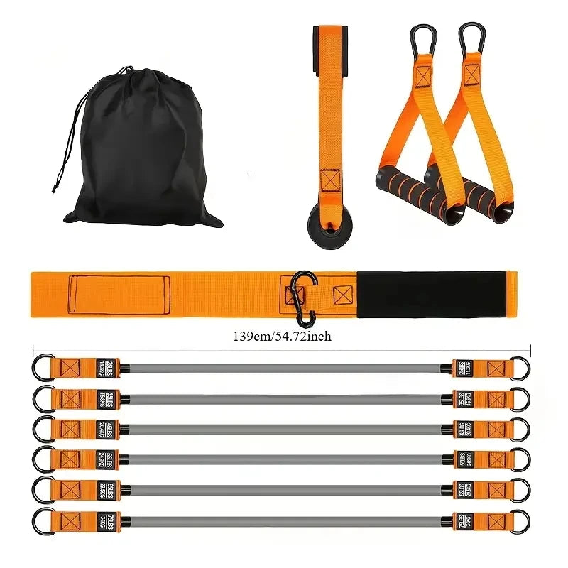 Resistance Strap with Handles, Muscle Training, Strength Building & Home Fitness Exercise Equipment