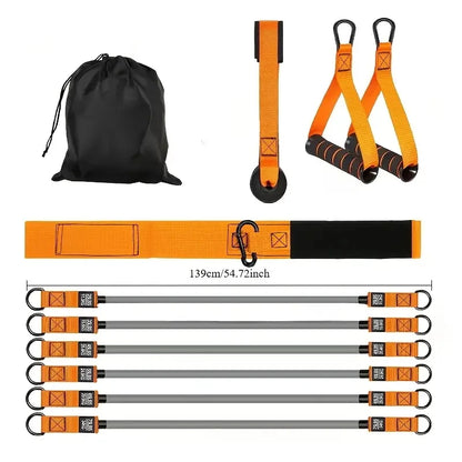Resistance Strap with Handles, Muscle Training, Strength Building & Home Fitness Exercise Equipment
