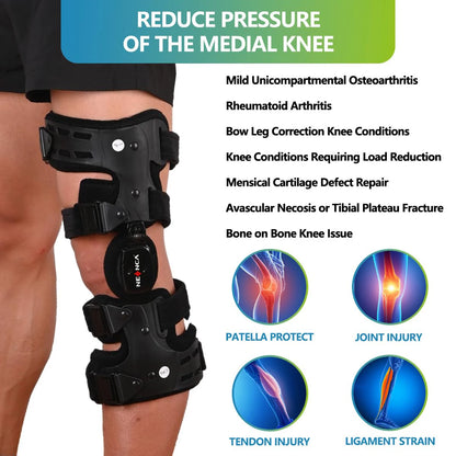 NEENCA Knee Unloader Brace, Adjustable Support for Knee Stability, Joint Care & Daily Activities