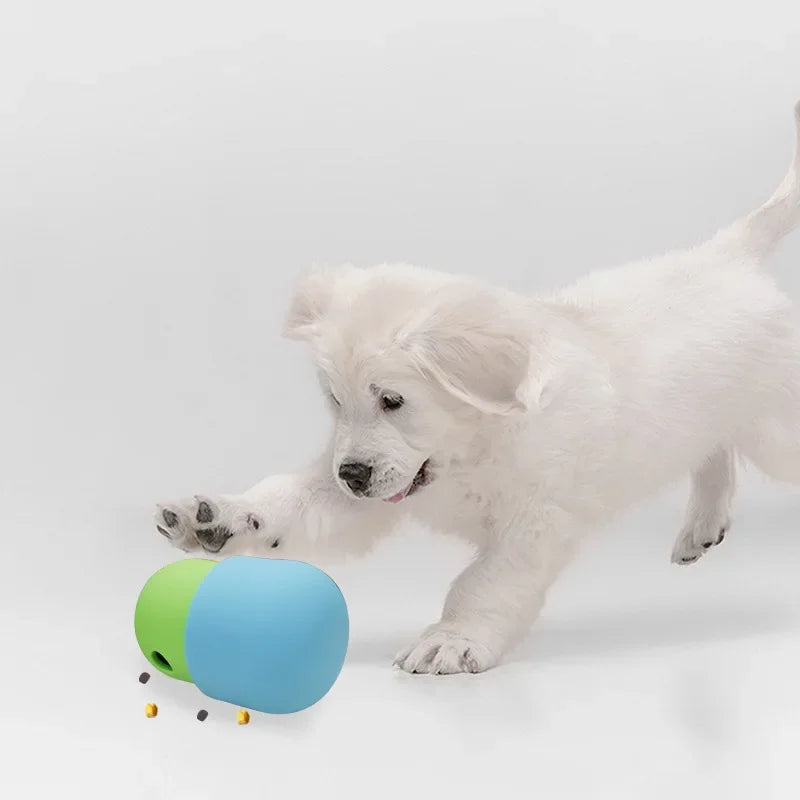 Freezable Silicone Dog Toy, Fill & Freeze Treat Puzzle Ball for Slow-Release Feeding & Summer Enrichment - Bond Well Supplies