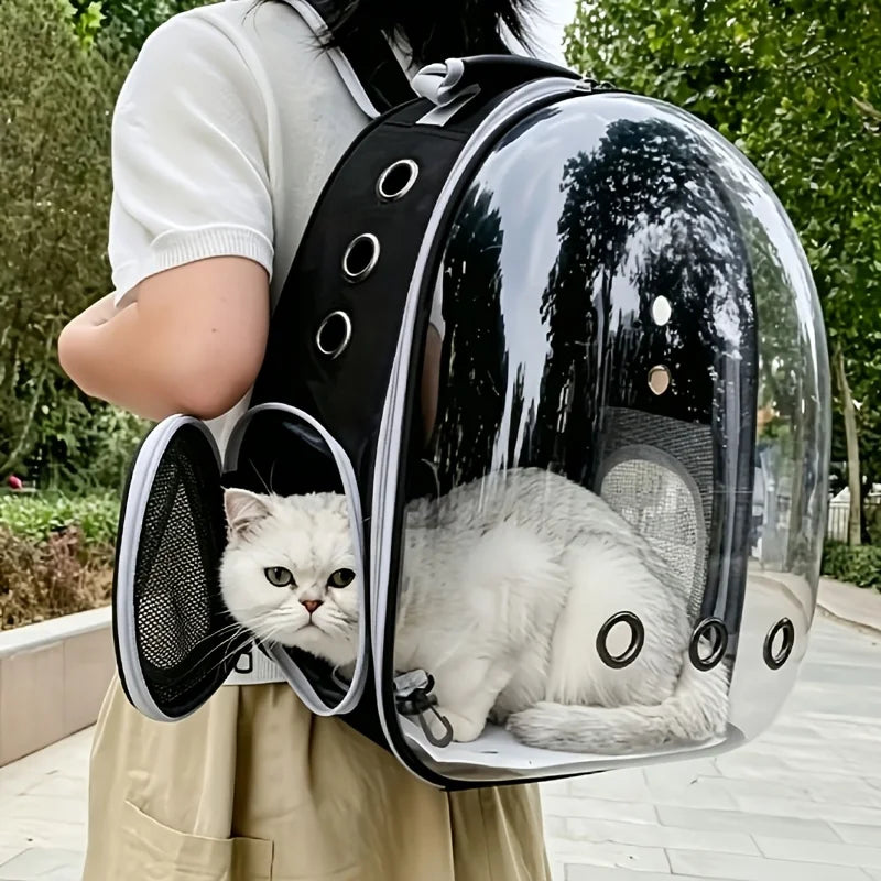 Pet Carrier Backpack for Cats & Small Dogs, Double-Shoulder Capsule Design