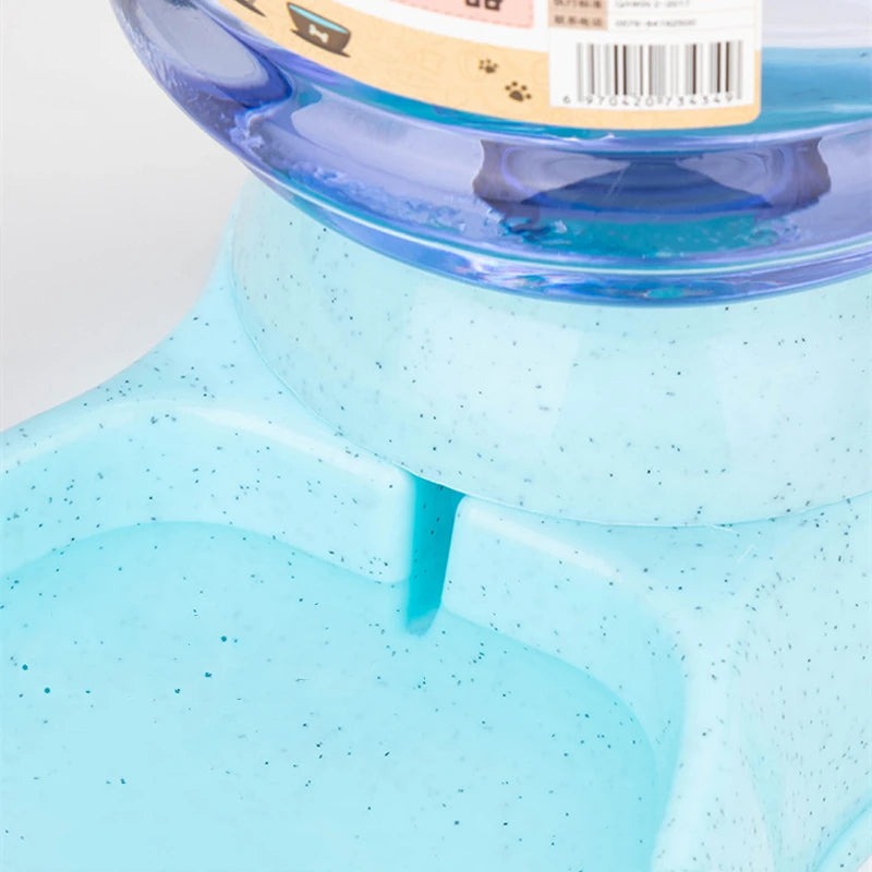 2-in-1 Pet Food Bowl and Automatic Water Dispenser, Large Capacity Feeding Station for Cats, Puppies and Small Dogs