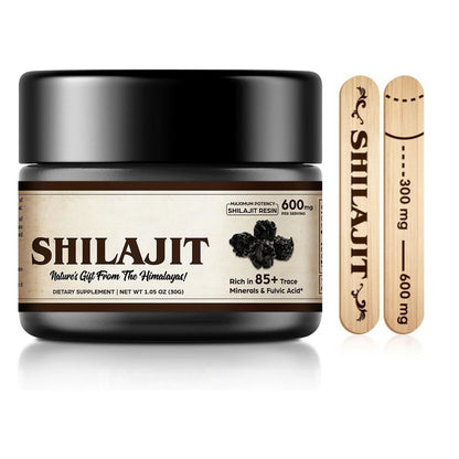 Organic Himalayan Shilajit Resin with Fulvic Acid & Trace Minerals