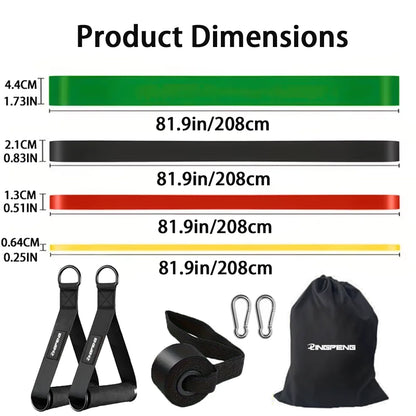 Resistance Training Bands Set, Pull-Up Assist Straps & Leg Exercise Bands for Full-Body Fitness