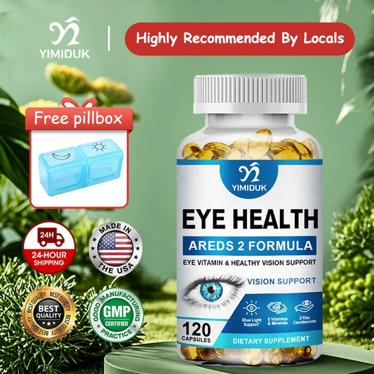 Advanced Eye Health Capsules with Vitamin C, Ocular Wellness & Blood Vessel Support, Gluten-Free - Bond Well Supplies