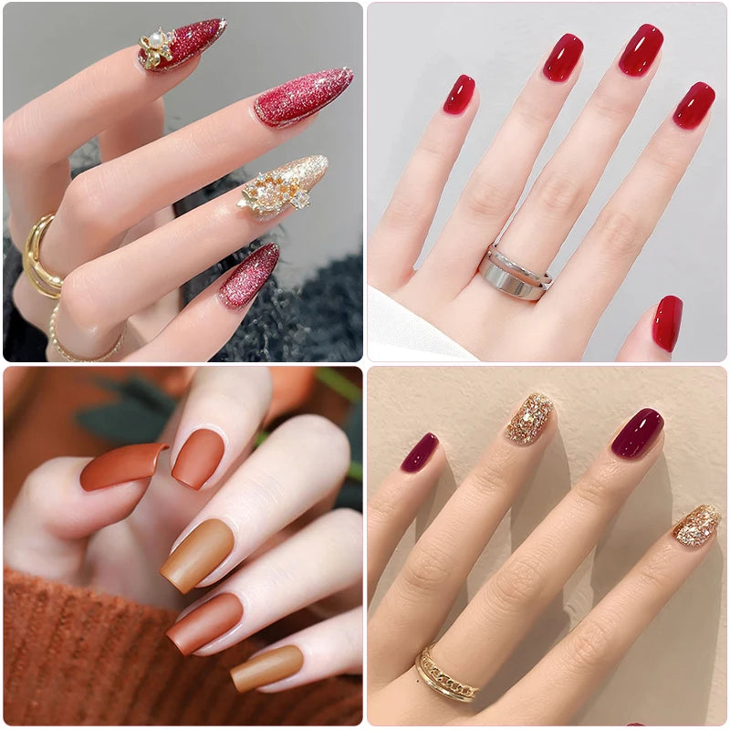 LNWPYH 26-Color Semi-Permanent Gel Polish Set, UV LED Soak-Off Nail Varnish with Base & Top Coat - Bond Well Supplies