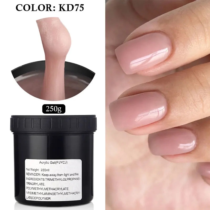 MSHARE 250g Builder Nail Gel, Hard Gel for Nail Extensions, French Nail Art and Sculpting