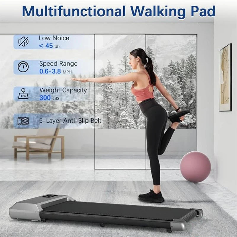 Compact Walking and Running Treadmill for Home Fitness