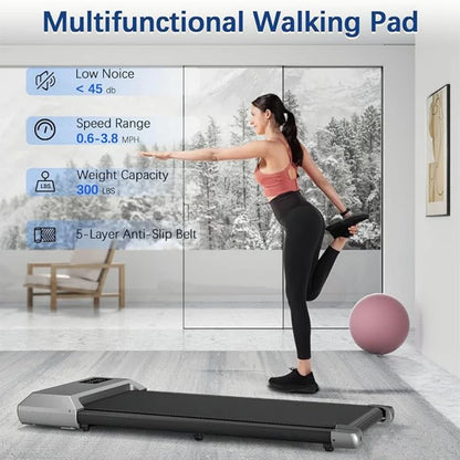 Compact Walking and Running Treadmill for Home Fitness