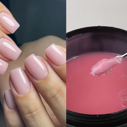 MSHARE 250g Builder Nail Gel, Hard Gel for Nail Extensions, French Nail Art and Sculpting