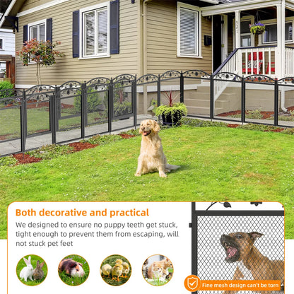 Heavy-Duty Metal Puppy Playpen, 8-Panel Indoor & Outdoor Dog Exercise Pen with Waterproof Whelping Pad