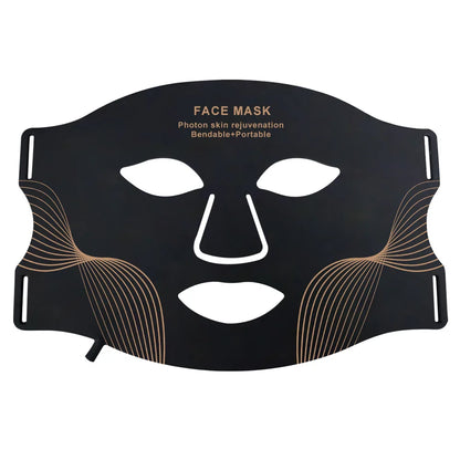 Portable Wireless LED Face & Neck Mask, 7-Color Photon Light Therapy for Facial Skin Care - Bond Well Supplies